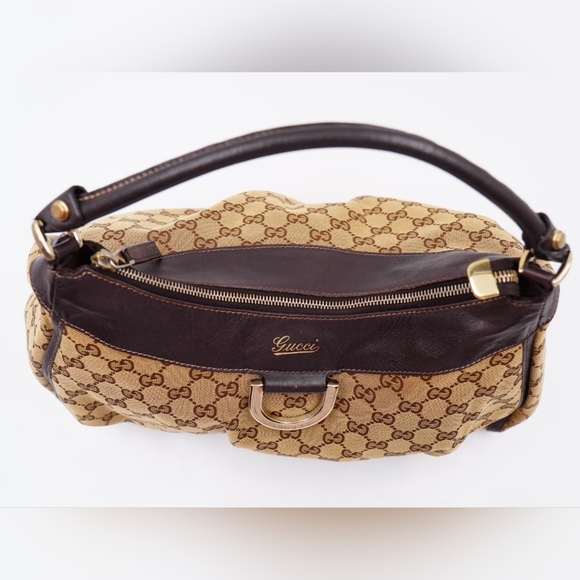 AT26❤️ Gucci GG Canvas Abbey D-Ring Hobo Handbag - Picture 3 of 13